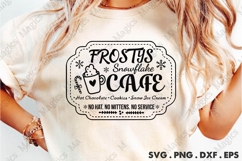 Frosty&#039;s Snowflake Cafe SVG | Christmas Design Product Image 2