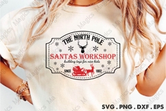 The North Pole Santa&#039;s Workshop SVG Cut File Product Image 2