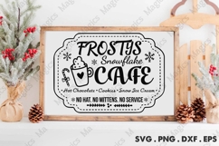 Frosty&#039;s Snowflake Cafe SVG | Christmas Design Product Image 1