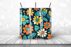 70&#039;s Retro Flowers Seamless Pattern Digital Papers Product Image 5