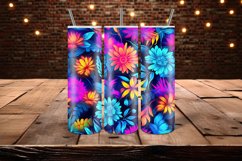 Neon Flowers Seamless Pattern Digital Papers Product Image 4