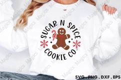Sugar N Spice Cookie Co SVG| Christmas Design Product Image 2