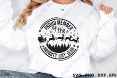 Proud Member Of The Naughty List Club SVG Product Image 2