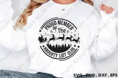Proud Member Of The Naughty List Club SVG Product Image 2