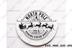 North Pole Est. 1802 Milk &amp; Cookie Co. Baking Fresh Daily Product Image 2