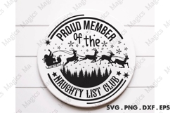 Proud Member Of The Naughty List Club SVG Product Image 1