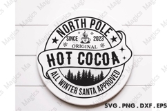 North Pole Since 2023 Original Hot Cocoa All Winter Santa Product Image 2