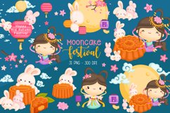 Mooncake Festival Clipart - Mid Autumn Festival Clip Art Product Image 1