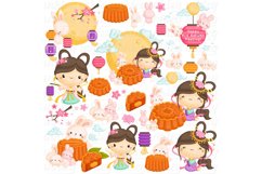 Mooncake Festival Clipart - Mid Autumn Festival Clip Art Product Image 2