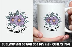 Flower mug sublimation design Product Image 1