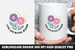 Flower mug sublimation design Product Image 1