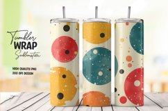 Colorful circle pattern tumbler wrap sublimation png Product Image 1
