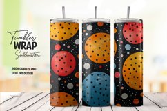 Colorful circle pattern tumbler wrap sublimation png Product Image 1