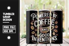 Coffee quote tumbler wrap png Product Image 1