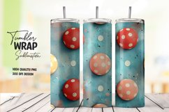 Colorful circle pattern tumbler wrap sublimation png Product Image 1