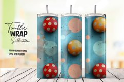 Colorful circle pattern tumbler wrap sublimation png Product Image 1