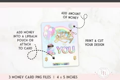 Pretty Pastel Birthday Money Card -3 PNG Files Product Image 2