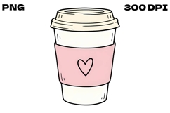 Hand-Drawn Coffee Cup Doodle Product Image 1