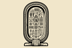 Ancient Egyptian Sacred Symbols Black &amp; White Vector Bundle Product Image 4