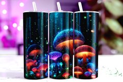 Multicolor Mushrooms Tumbler Wrap Sublimation Product Image 1