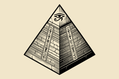 Ancient Egyptian Sacred Symbols Black &amp; White Vector Bundle Product Image 3