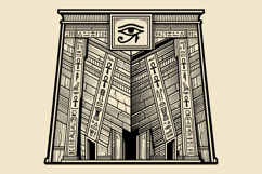 Ancient Egyptian Sacred Symbols Black &amp; White Vector Bundle Product Image 2