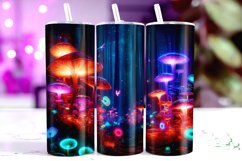 Multicolor Mushrooms Tumbler Wrap Sublimation Product Image 1