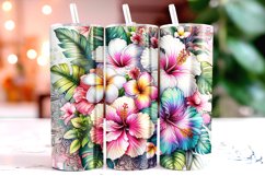 Flowers Tumbler Wrap Sublimation, 20oz Tumbler Wrap Product Image 1