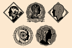 Iconic Fly Fishing Grunge Silhouette Vector Bundle Product Image 2