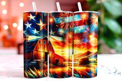 4th of July 20oz Tumbler Wrap Sublimation Product Image 1