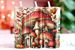 Mushrooms 20oz Tumbler Wrap Sublimation Product Image 1
