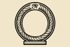 Ancient Egyptian Sacred Symbols Black &amp; White Vector Bundle Product Image 8