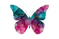 Alcohol Ink Butterfly Sublimation Product Image 1