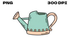 Garden Watering Can Doodle - Hand-Drawn Spring Gardening Product Image 1
