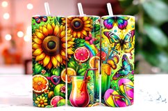 Summer Tumbler Wrap Sublimation, 20oz Tumbler Wrap Product Image 1
