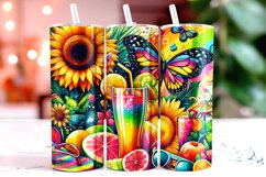 Summer Tumbler Wrap Sublimation, 20oz Tumbler Wrap Product Image 1