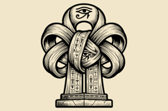 Ancient Egyptian Sacred Symbols Black &amp; White Vector Bundle Product Image 7