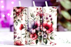 Flowers Tumbler Wrap Sublimation, 20oz Tumbler Wrap Product Image 1