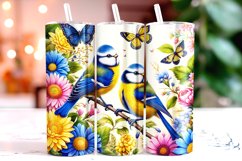 Cute Birds Tumbler Wrap Sublimation, 20oz Tumbler Wrap Product Image 1