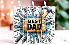 Best Dad Tumbler Wrap Sublimation, Fathers Day Tumbler Wrap Product Image 1