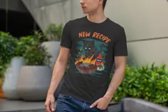 New Recipe | Funny Design for T shirt | Spooky Cat and Mouse