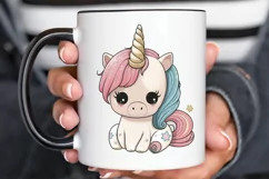 Cute Baby Unicorn Sublimation png clipart Product Image 2