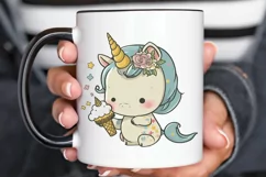 Cute Baby Unicorn Sublimation png clipart Product Image 2