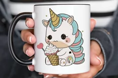 Cute Baby Unicorn Sublimation png clipart Product Image 2
