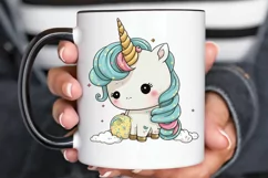 Cute Baby Unicorn Sublimation png clipart Product Image 2