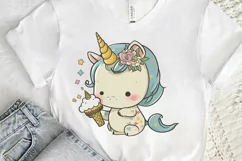 Cute Baby Unicorn Sublimation png clipart Product Image 3