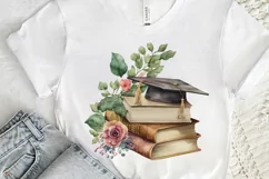 Watercolor Vintage Graduation png clipart Product Image 3