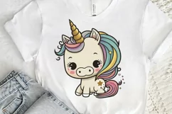 Cute Baby Unicorn Sublimation png clipart Product Image 3