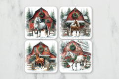 Christmas Horse Coaster Set Product Image 1