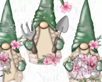 Spring Gnome Png | Sublimation Design | Trio Garden Gnome Product Image 6